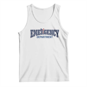 Patriotic ER Nurse Gift Tank Top USA 250th Anniversary TS12 White Print Your Wear
