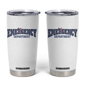 Patriotic ER Nurse Gift Tumbler Cup USA 250th Anniversary TS12 White Print Your Wear