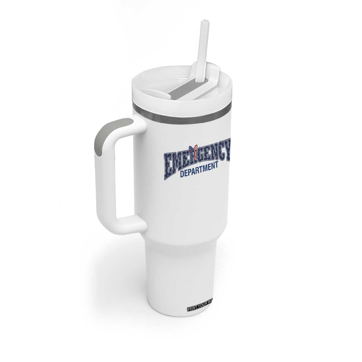Patriotic ER Nurse Gift Tumbler With Handle USA 250th Anniversary TS12 Print Your Wear