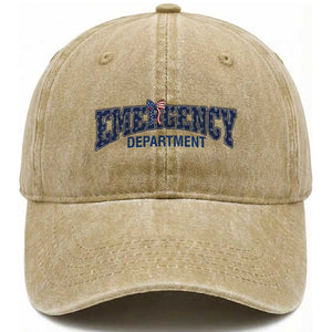 Patriotic ER Nurse Gift Washed Cotton Baseball Cap USA 250th Anniversary TS12 Print Your Wear