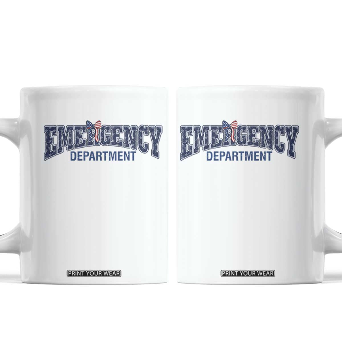 Patriotic ER Nurse Gift Coffee Mug USA 250th Anniversary TS12 White Print Your Wear
