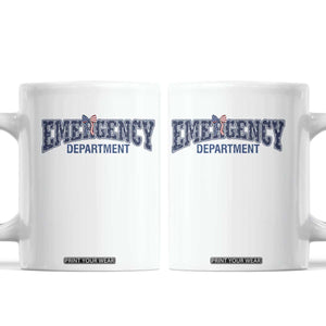 Patriotic ER Nurse Gift Coffee Mug USA 250th Anniversary TS12 White Print Your Wear