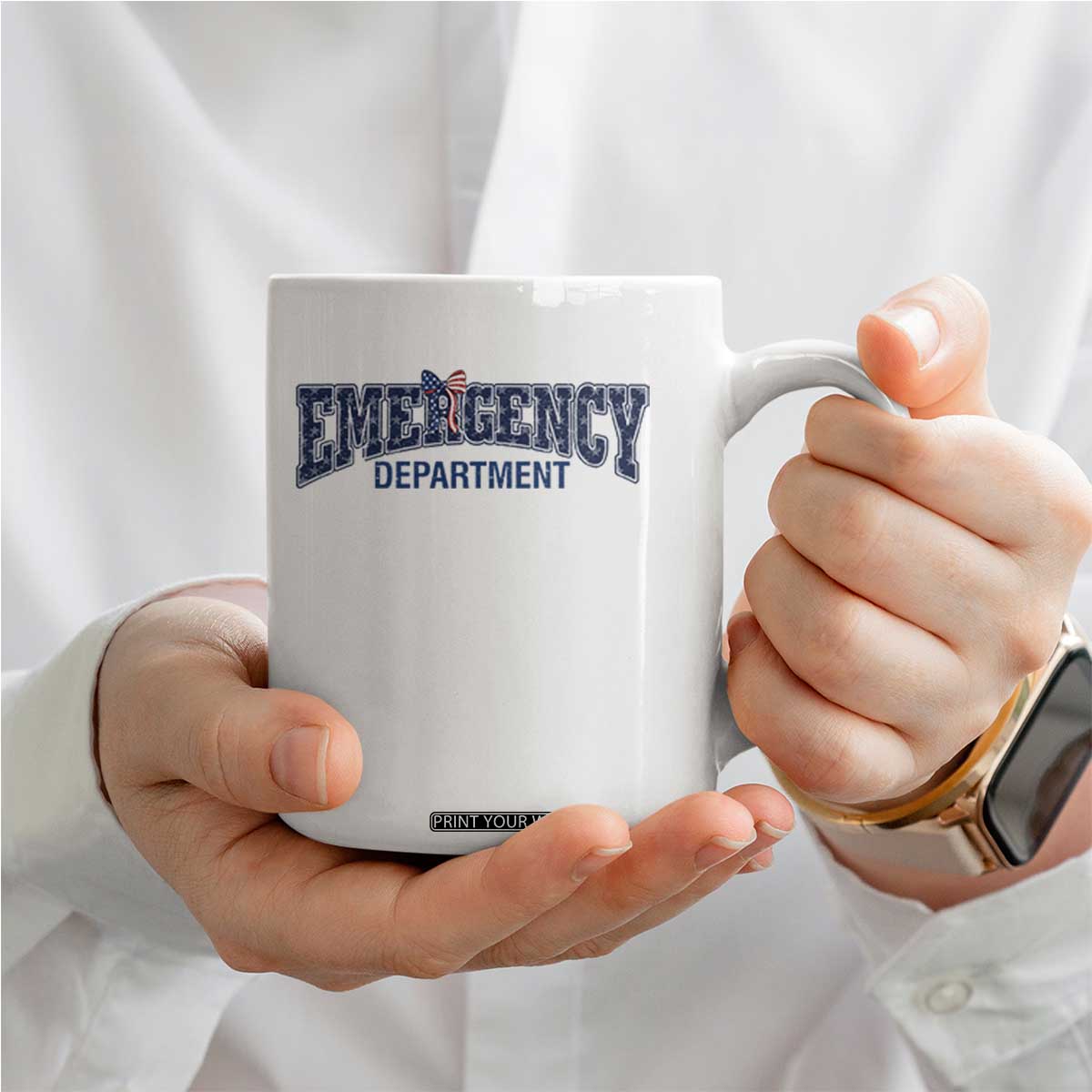 Patriotic ER Nurse Gift Coffee Mug USA 250th Anniversary TS12 Print Your Wear