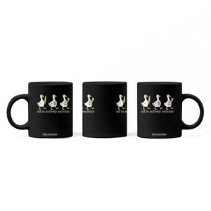 Funny Goose Teacher Testing Day Coffee Mug Off to Actively Monitor TS12 Print Your Wear