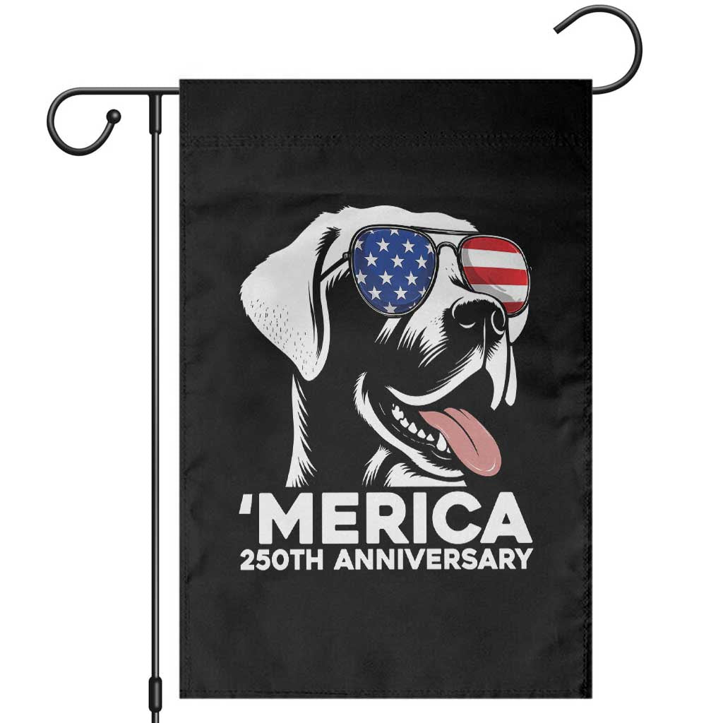 Merica Labrador Retriever Lover Garden Flag 250th Anniversary Gift TS12 Black Print Your Wear