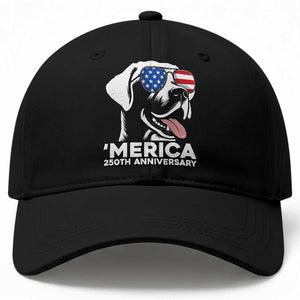 Merica Labrador Retriever Lover Baseball Cap 250th Anniversary Gift TS12 Print Your Wear