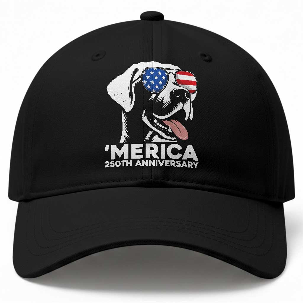 Merica Labrador Retriever Lover Baseball Cap 250th Anniversary Gift TS12 Print Your Wear