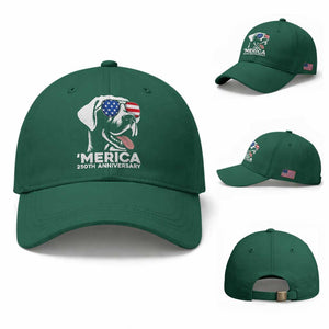 Merica Labrador Retriever Lover Baseball Cap 250th Anniversary Gift TS12 Baseball Cap Universal Fit Irish Green Print Your Wear