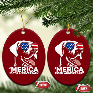 Merica Labrador Retriever Lover Ceramic Ornament 250th Anniversary Gift TS12 Print Your Wear