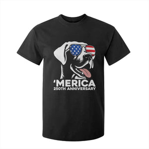 Merica Labrador Retriever Lover T Shirt For Kid 250th Anniversary Gift TS12 Black Print Your Wear