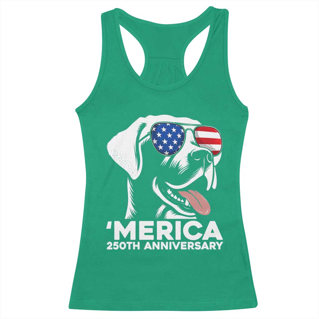 Merica Labrador Retriever Lover Racerback Tank Top 250th Anniversary Gift TS12 Irish Green Print Your Wear