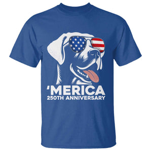 Merica Labrador Retriever Lover T Shirt 250th Anniversary Gift TS12 Royal Blue Print Your Wear