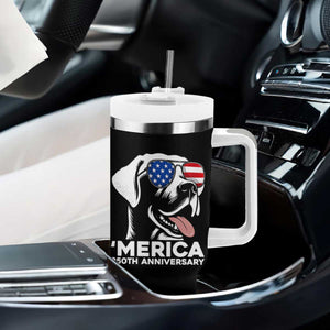Merica Labrador Retriever Lover Tumbler With Handle 250th Anniversary Gift TS12 Print Your Wear