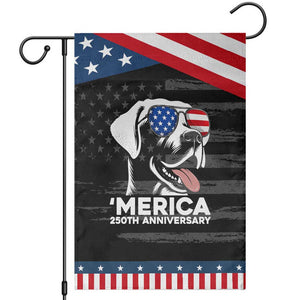 Merica Labrador Retriever Lover Patriotic Garden Flag 250th Anniversary Gift TS12 Distressed Black Blue Print Your Wear