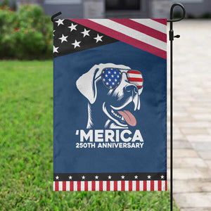 Merica Labrador Retriever Lover Patriotic Garden Flag 250th Anniversary Gift TS12 Classic Blue Black Print Your Wear