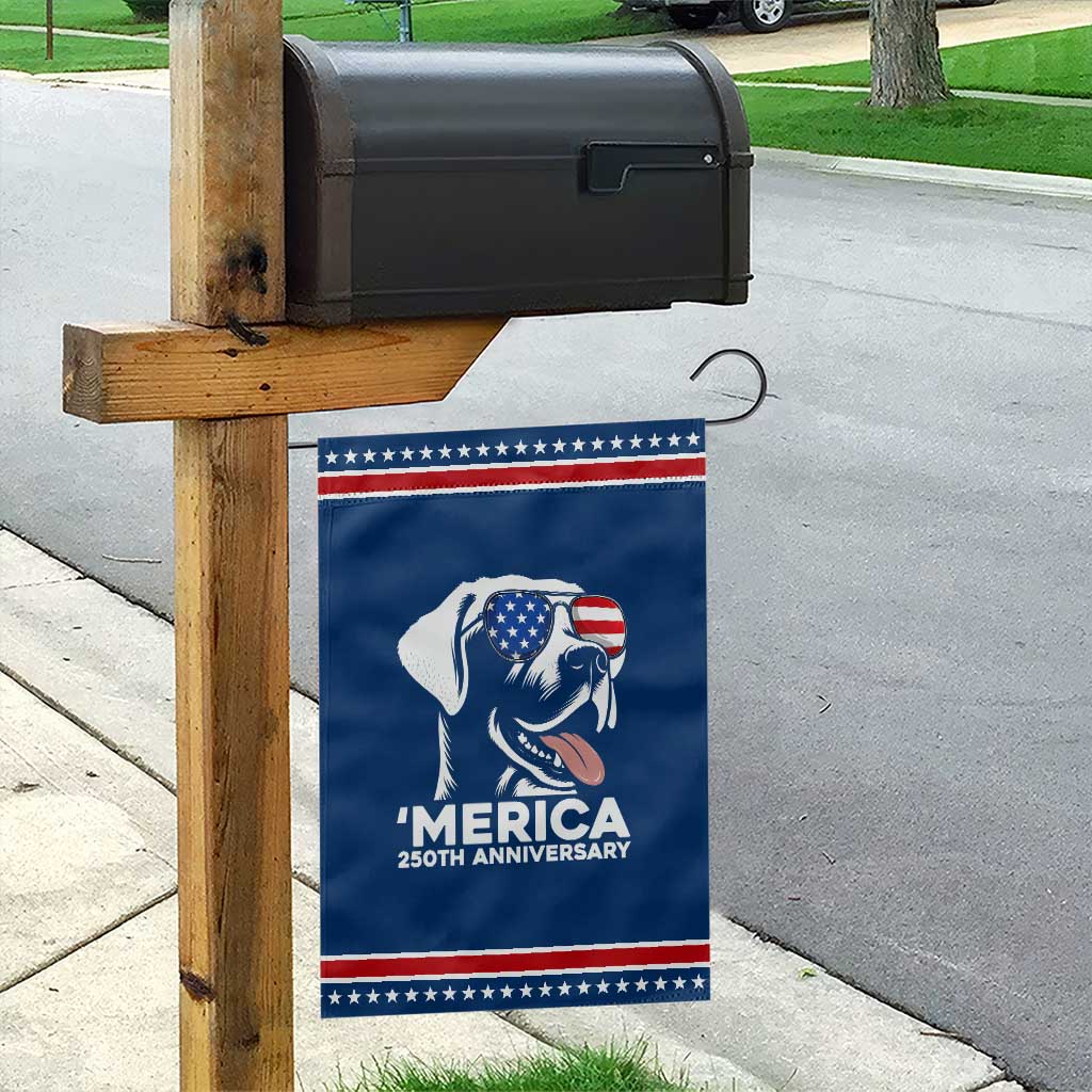 Merica Labrador Retriever Lover Patriotic Garden Flag 250th Anniversary Gift TS12 Classic Blue Red Print Your Wear