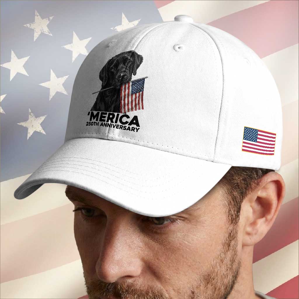 Patriotic Labrador Retriever Baseball Cap USA 250th Anniversary Gift TS12 Print Your Wear