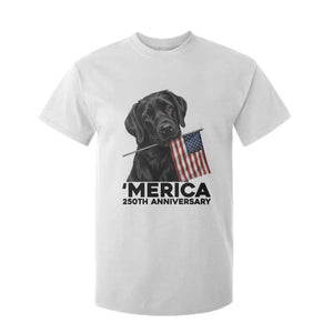 Patriotic Labrador Retriever T Shirt For Kid USA 250th Anniversary Gift TS12 White Print Your Wear