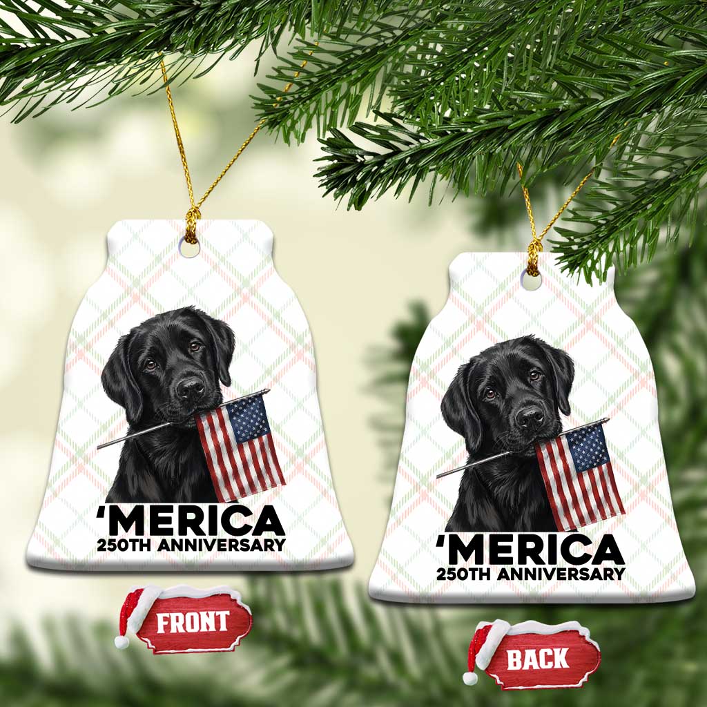 Patriotic Labrador Retriever Ceramic Ornament USA 250th Anniversary Gift TS12 Print Your Wear