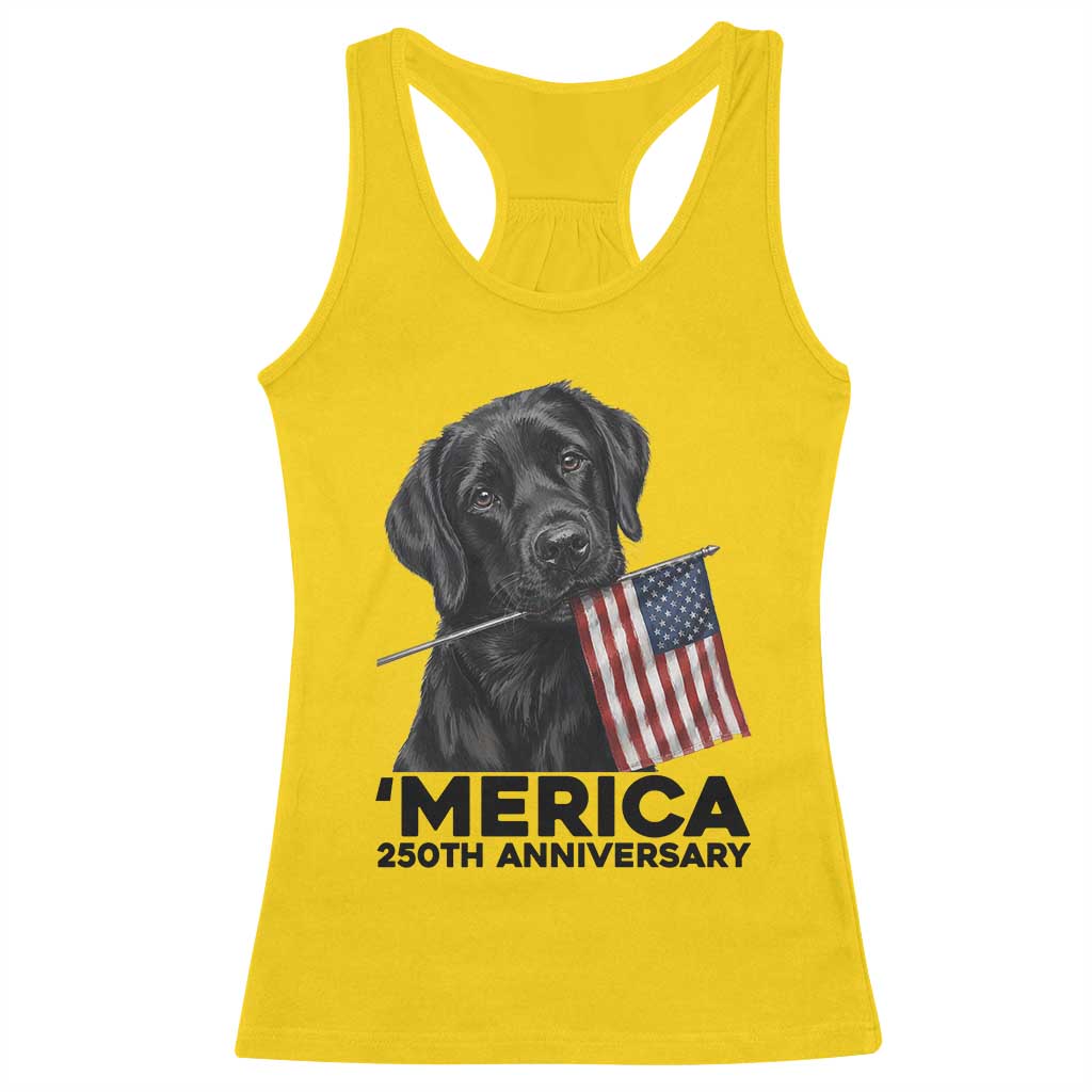 Patriotic Labrador Retriever Racerback Tank Top USA 250th Anniversary Gift TS12 Daisy Print Your Wear