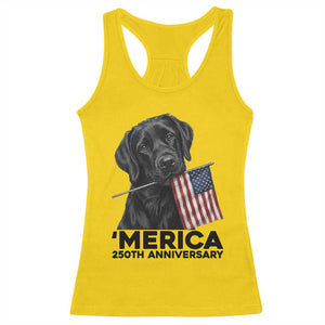 Patriotic Labrador Retriever Racerback Tank Top USA 250th Anniversary Gift TS12 Daisy Print Your Wear