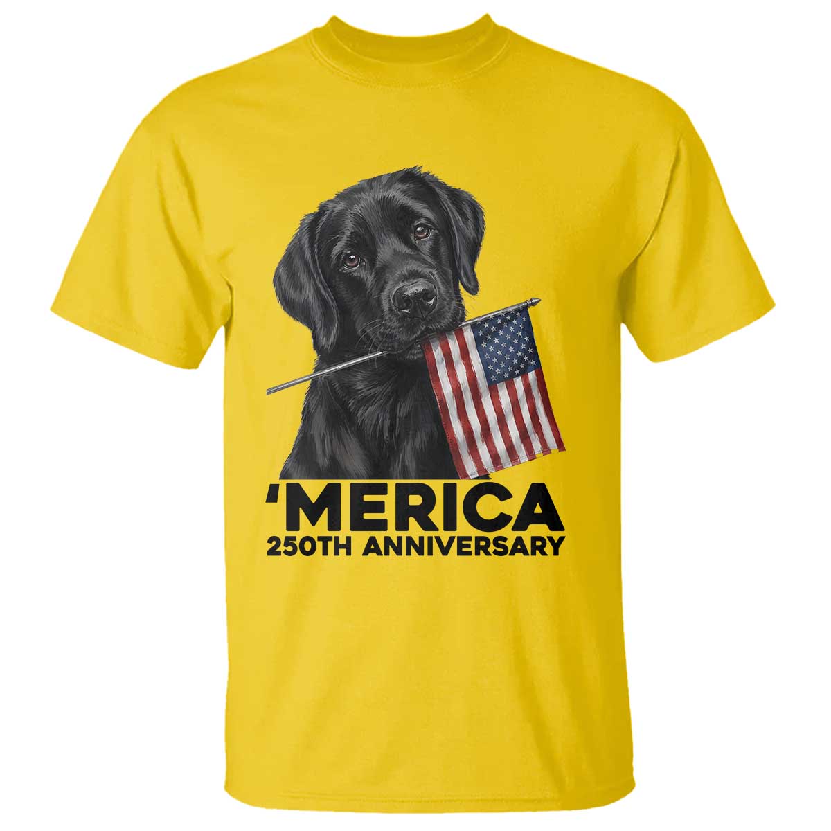 Patriotic Labrador Retriever T Shirt USA 250th Anniversary Gift TS12 Daisy Print Your Wear
