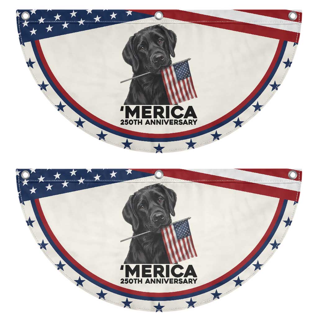 Labrador Retriever Lover Patriotic Fan Flag USA 250th Anniversary Gift TS12 2pcs pack Classic Beige Print Your Wear