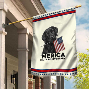 Labrador Retriever Lover Patriotic Garden Flag USA 250th Anniversary Gift TS12 Modern Beige Red Print Your Wear