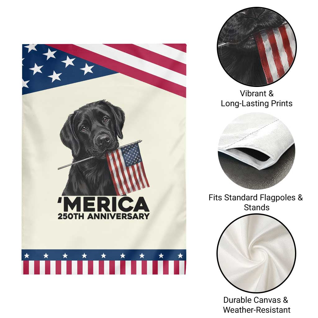 Labrador Retriever Lover Patriotic Garden Flag USA 250th Anniversary Gift TS12 Print Your Wear