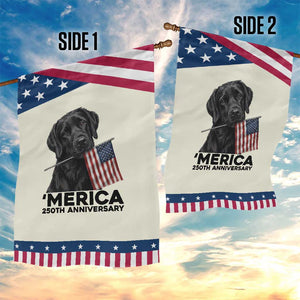Labrador Retriever Lover Patriotic Garden Flag USA 250th Anniversary Gift TS12 Print Your Wear