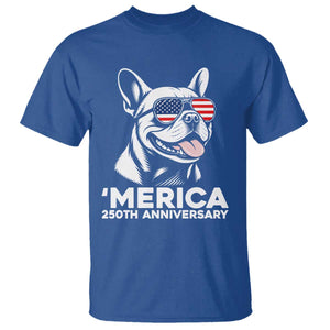 Merica French Bulldog Lover T Shirt 250th Anniversary Gift TS12 Royal Blue Print Your Wear