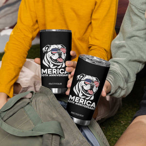 Merica English Bulldog Lover Tumbler Cup 250th Anniversary Gift TS12 Print Your Wear