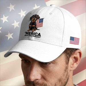 Merica Dachshund Lover Baseball Cap 250th Anniversary Gift TS12 Print Your Wear