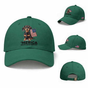 Merica Dachshund Lover Baseball Cap 250th Anniversary Gift TS12 Baseball Cap Universal Fit Irish Green Print Your Wear
