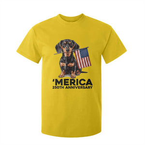 Merica Dachshund Lover T Shirt For Kid 250th Anniversary Gift TS12 Daisy Print Your Wear