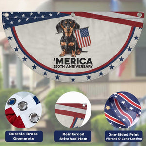 Merica Dachshund Lover Patriotic Fan Flag 250th Anniversary Gift TS12 Print Your Wear