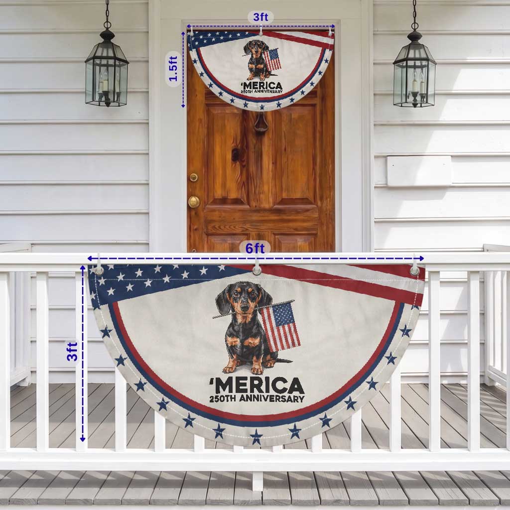 Merica Dachshund Lover Patriotic Fan Flag 250th Anniversary Gift TS12 Print Your Wear