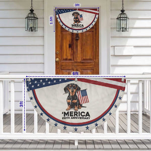 Merica Dachshund Lover Patriotic Fan Flag 250th Anniversary Gift TS12 Print Your Wear