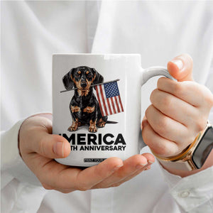 Merica Dachshund Lover Coffee Mug 250th Anniversary Gift TS12 Print Your Wear