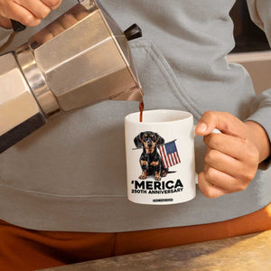 Merica Dachshund Lover Coffee Mug 250th Anniversary Gift TS12 Print Your Wear