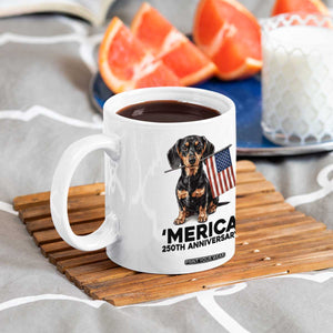 Merica Dachshund Lover Coffee Mug 250th Anniversary Gift TS12 Print Your Wear