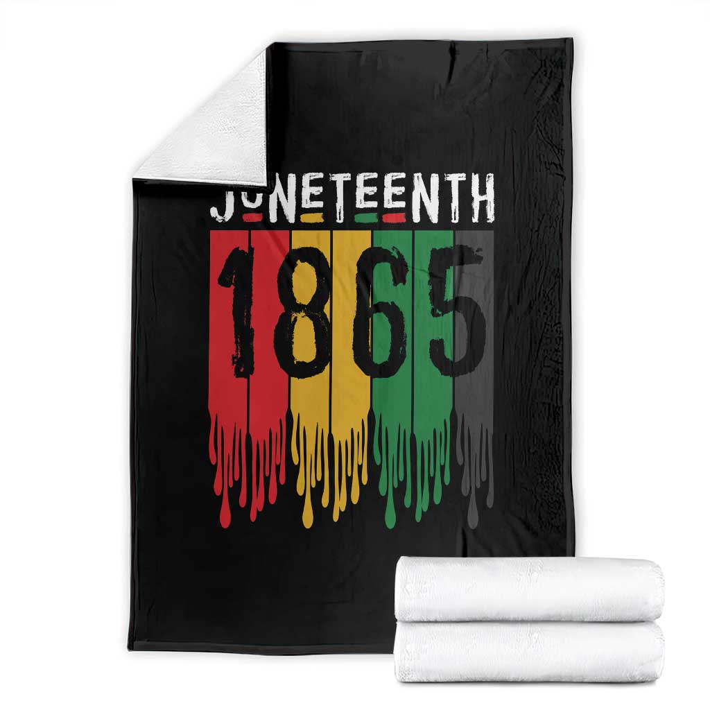 Juneteenth Freedom Pride Throw Blanket African American Heritage Graphic TS12 Black Print Your Wear