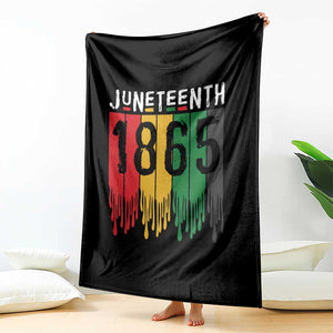 Juneteenth Freedom Pride Throw Blanket African American Heritage Graphic TS12 Print Your Wear