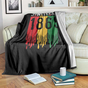 Juneteenth Freedom Pride Throw Blanket African American Heritage Graphic TS12 Print Your Wear
