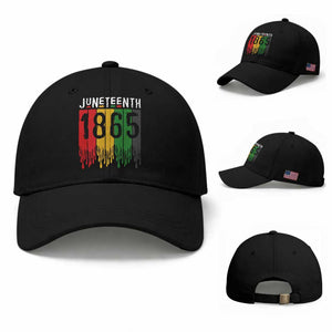 Juneteenth Freedom Pride Baseball Cap African American Heritage Graphic TS12 Baseball Cap Universal Fit Black Print Your Wear