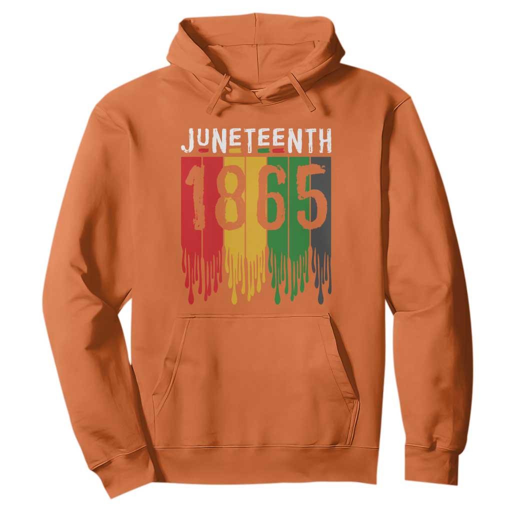 Juneteenth Freedom Pride Hoodie African American Heritage Graphic TS12 Orange Print Your Wear