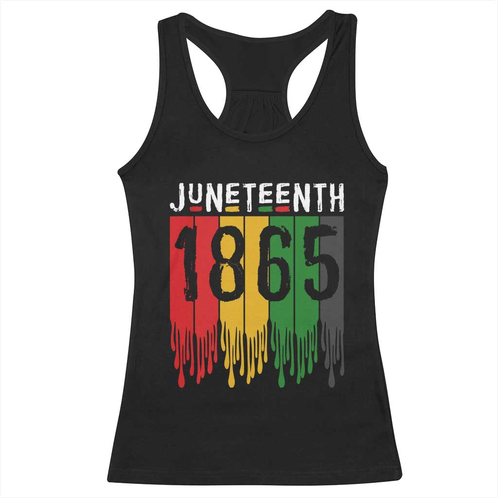 Juneteenth Freedom Pride Racerback Tank Top African American Heritage Graphic TS12 Black Print Your Wear