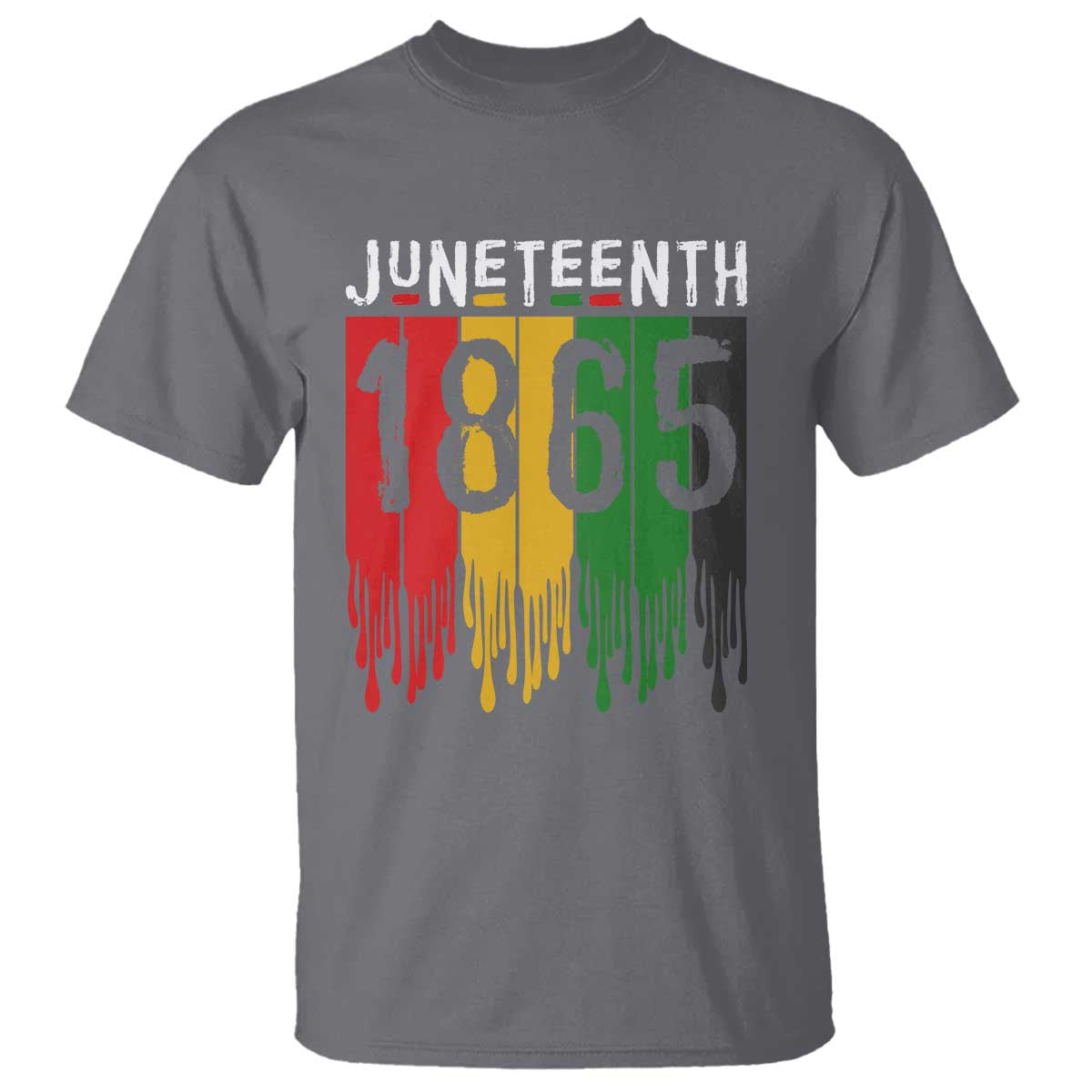 Juneteenth Freedom Pride T Shirt African American Heritage Graphic TS12 Charcoal Print Your Wear
