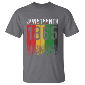 Juneteenth Freedom Pride T Shirt African American Heritage Graphic TS12 Charcoal Print Your Wear