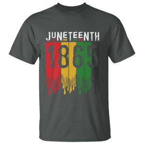 Juneteenth Freedom Pride T Shirt African American Heritage Graphic TS12 Dark Heather Print Your Wear